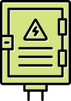 icône de vecteur de panneau électrique