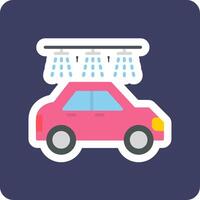 icône de vecteur de lavage de voiture