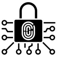 cryptographique Signature icône ligne vecteur illustration
