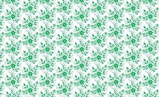 main dessiner floral fleur sans couture modèle de vert floral feuilles printemps carré style vecteur conception sur une blanc arrière-plan, rideau, tapis, fond d'écran, vêtements, emballage