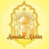Ramadan kareem islamique Contexte vecteur. graphique conception pour le décoration de cadeau certificats, bannières, carte et prospectus. vecteur
