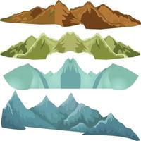 illustration vectorielle de montagnes vecteur