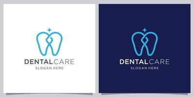 moderne et élégant prime dentiste se soucier logo conception inspiration. vecteur