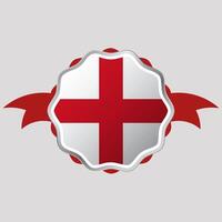 Créatif Angleterre drapeau autocollant emblème vecteur