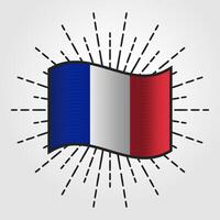ancien France nationale drapeau illustration vecteur