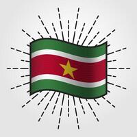 ancien suriname nationale drapeau illustration vecteur