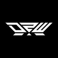 dzw lettre logo vecteur conception, dzw Facile et moderne logo. dzw luxueux alphabet conception
