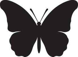 papillon silhouette vecteur illustration blanc Contexte