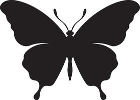 papillon silhouette vecteur illustration blanc Contexte