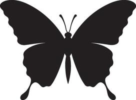 papillon silhouette vecteur illustration blanc Contexte