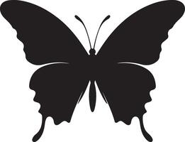 papillon silhouette vecteur illustration blanc Contexte