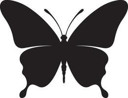 papillon silhouette vecteur illustration blanc Contexte