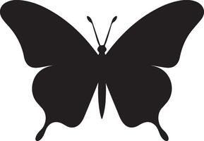 papillon silhouette vecteur illustration blanc Contexte