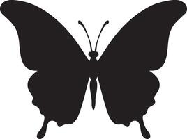 papillon silhouette vecteur illustration blanc Contexte