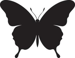 papillon silhouette vecteur illustration blanc Contexte