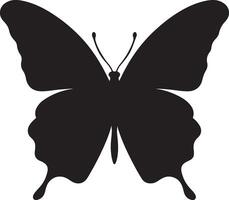 papillon silhouette vecteur illustration blanc Contexte