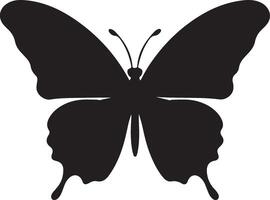 papillon silhouette vecteur illustration blanc Contexte