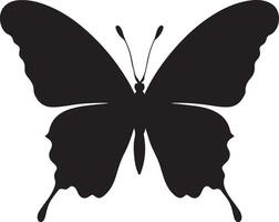 papillon silhouette vecteur illustration blanc Contexte