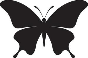 papillon silhouette vecteur illustration blanc Contexte