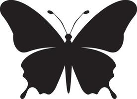 papillon silhouette vecteur illustration blanc Contexte