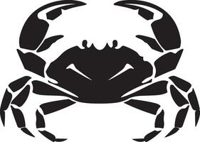 Crabe silhouette vecteur illustration blanc Contexte