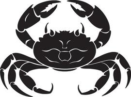 Crabe silhouette vecteur illustration blanc Contexte