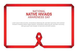 nationale originaire de HIV aide conscience journée Contexte. vecteur