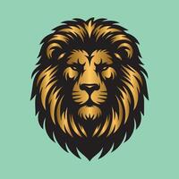 les Lions visage mascotte logo conception vecteur illustration pour marque identité icône et Royal Roi Lion