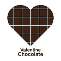 Valentin Chocolat icône vecteur