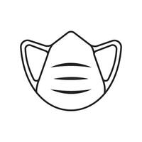 icône de masque médical vecteur