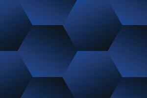 géométrique foncé bleu Contexte avec pente hexagone éléments. le composition combine divers formes, lignes et couleurs vecteur