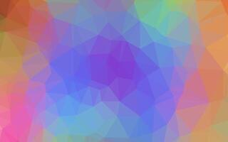 couverture polygonale abstraite multicolore légère, vecteur arc-en-ciel.