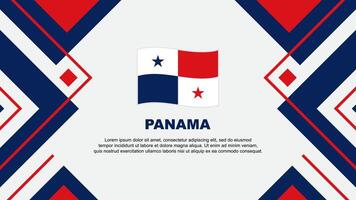 Panama drapeau abstrait Contexte conception modèle. Panama indépendance journée bannière fond d'écran vecteur illustration. Panama illustration