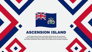 ascension île drapeau abstrait Contexte conception modèle. ascension île indépendance journée bannière fond d'écran vecteur illustration. ascension île modèle