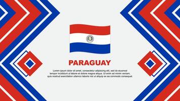 paraguay drapeau abstrait Contexte conception modèle. paraguay indépendance journée bannière fond d'écran vecteur illustration. paraguay conception