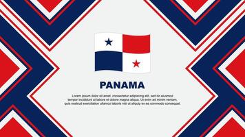 Panama drapeau abstrait Contexte conception modèle. Panama indépendance journée bannière fond d'écran vecteur illustration. Panama vecteur