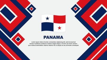 Panama drapeau abstrait Contexte conception modèle. Panama indépendance journée bannière fond d'écran vecteur illustration. Panama dessin animé