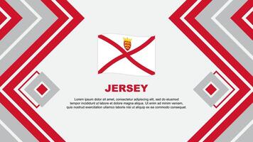 Jersey drapeau abstrait Contexte conception modèle. Jersey indépendance journée bannière fond d'écran vecteur illustration. Jersey conception