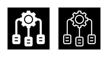 défini par logiciel en réseau vecteur icône