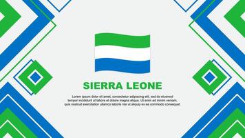 sierra leone drapeau abstrait Contexte conception modèle. sierra leone indépendance journée bannière fond d'écran vecteur illustration. sierra leone Contexte