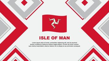 île de homme drapeau abstrait Contexte conception modèle. île de homme indépendance journée bannière fond d'écran vecteur illustration. île de homme indépendance journée