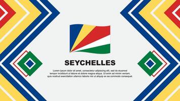 les Seychelles drapeau abstrait Contexte conception modèle. les Seychelles indépendance journée bannière fond d'écran vecteur illustration. les Seychelles conception