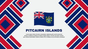 Pitcairn îles drapeau abstrait Contexte conception modèle. Pitcairn îles indépendance journée bannière fond d'écran vecteur illustration. Pitcairn îles