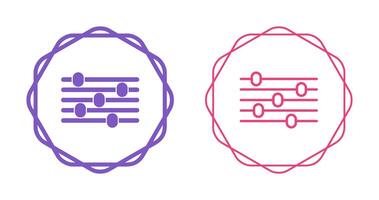 égalisation vecteur icône