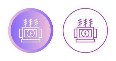 Puissance transformateur vecteur icône