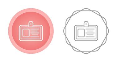 icône de vecteur de carte d'identité