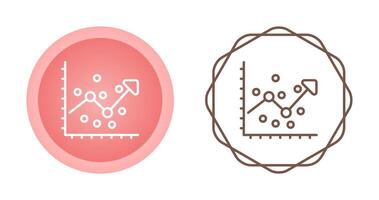 icône de vecteur d & # 39; analyse de régression