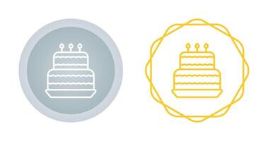 icône de vecteur de gâteau d'anniversaire
