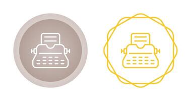 icône de vecteur de machine à écrire