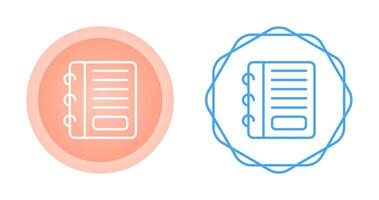 icône de vecteur de bloc-notes